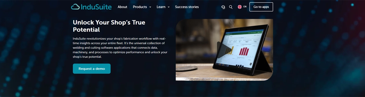 Indusuite homepage banner.